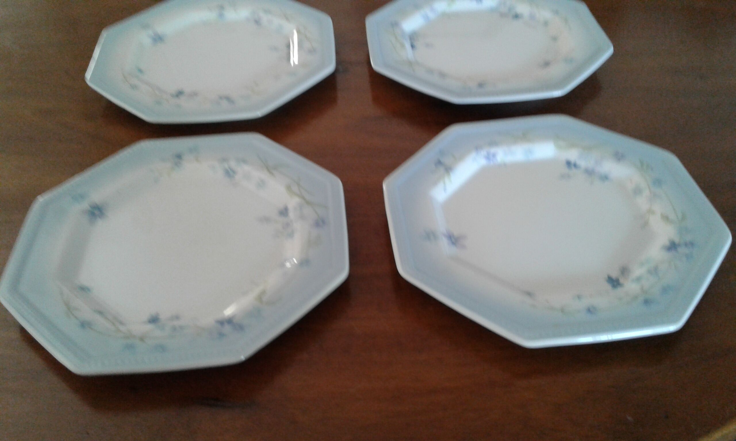 6 Dessert plates, original. vintage