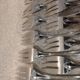12 silver-plated metal cake forks by Ercuis silversmiths, Contours pattern