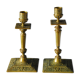 Pair of old candlesticks