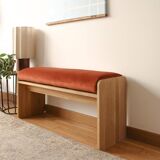 Solid oak bench