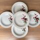 Set of 5 hollow porcelain plates