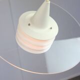 Scandinavian Duett Plexiglas and Metal Pendant Lamp from Landskrona Sweden