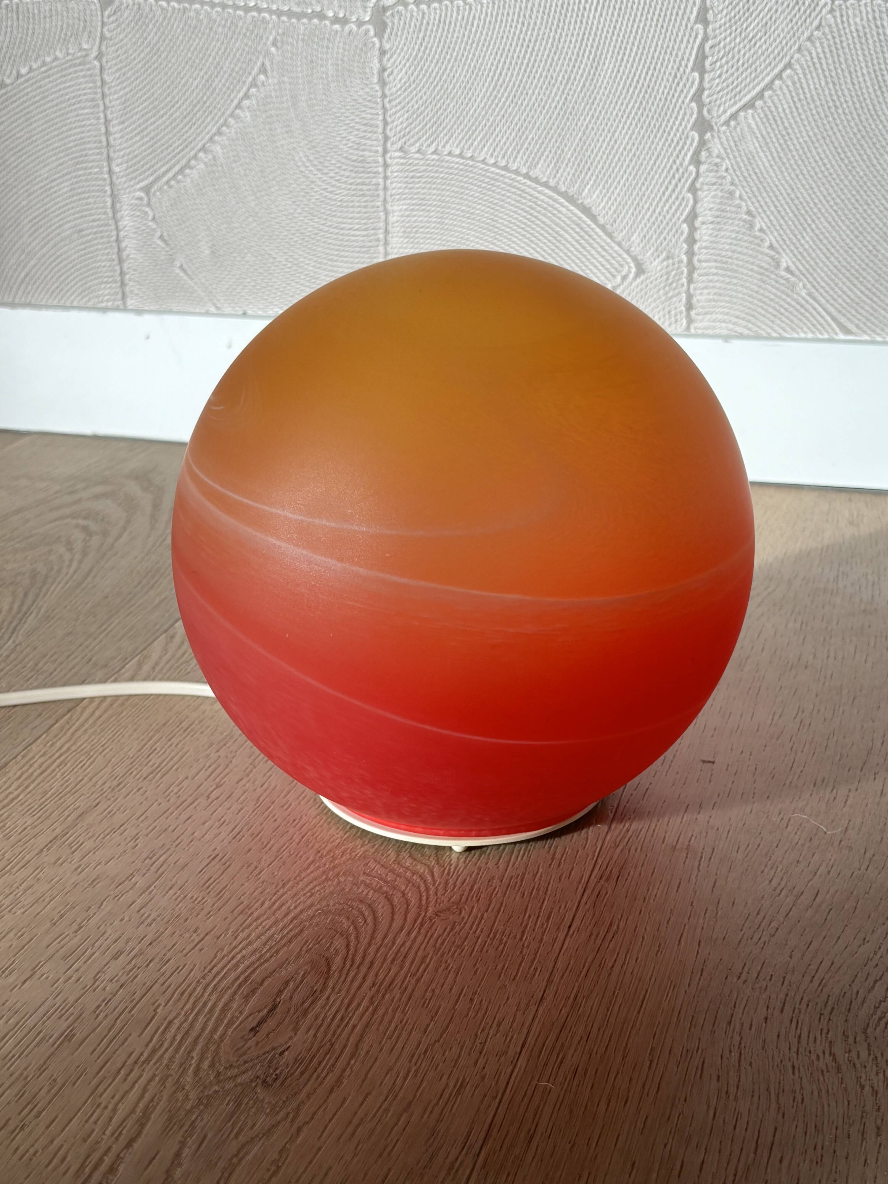 Vintage Saturn table lamp 70s WOFI, space age floor