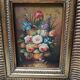 Tableau huile sur panneau Bouquet de B.Vogel