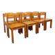 Set of 8 vintage Scandinavian chairs by Ilmari Tapiovaara for Asko in pine