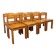 Set of 8 vintage Scandinavian chairs by Ilmari Tapiovaara for Asko in pine