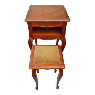 Telephone side table with stool