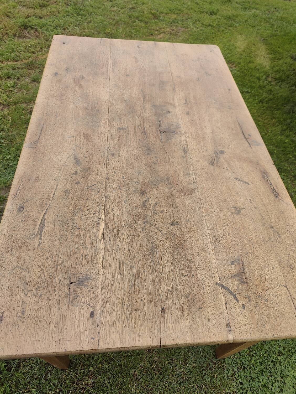 Small oak farm table