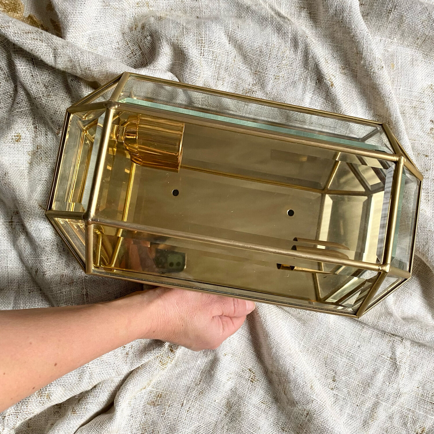 Large ceiling light, vintage wall sconce, 80s/90s.