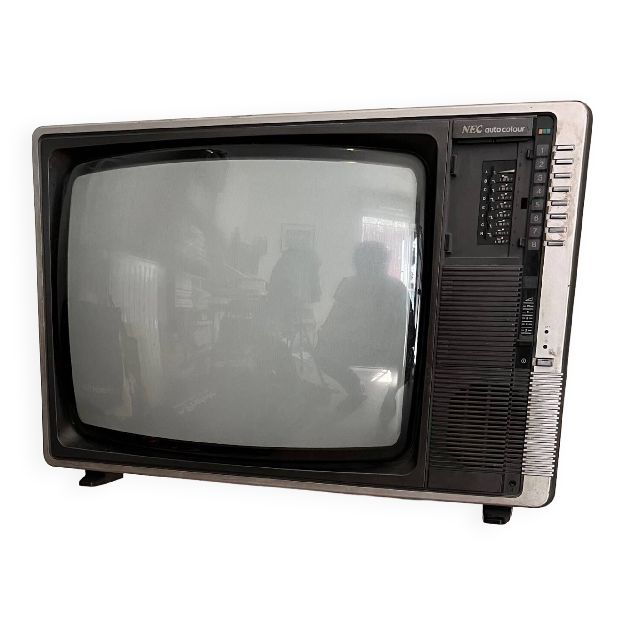Télé portable noir et blanc vintage - Collection