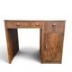 Art Deco desk in walnut veneer, 1930s-1940s.