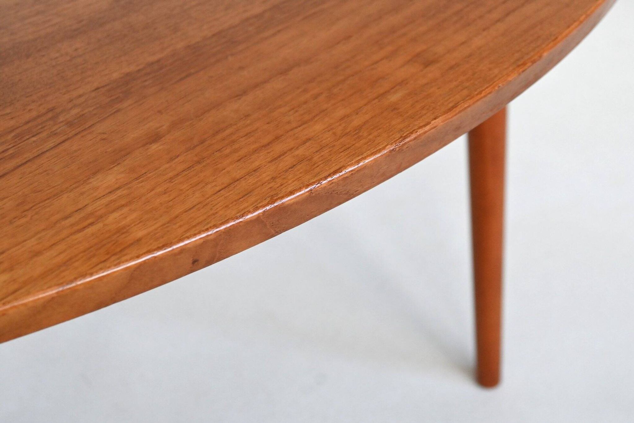 France & Son round dining table in teak Cado Denmark 1960