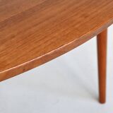 France & Son round dining table in teak Cado Denmark 1960