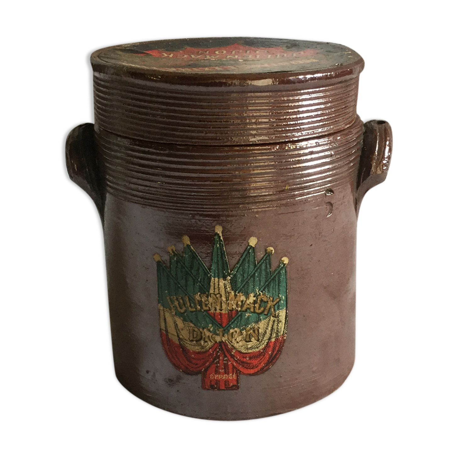 Pot à moutarde en grès