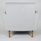 Mid-century modern armchair, restored, 1960, light grey