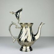 Vintage silver-plated coffee pot by Royal Sheffield, England, 1950s.