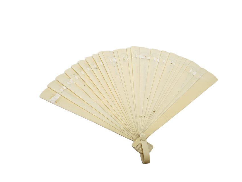 Art Nouveau Polish celluloid fan, 1900s