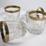 Whiskey Tumbler "Ritz" Glass with 24-Karat Gold Rim from Mäander, 1960s