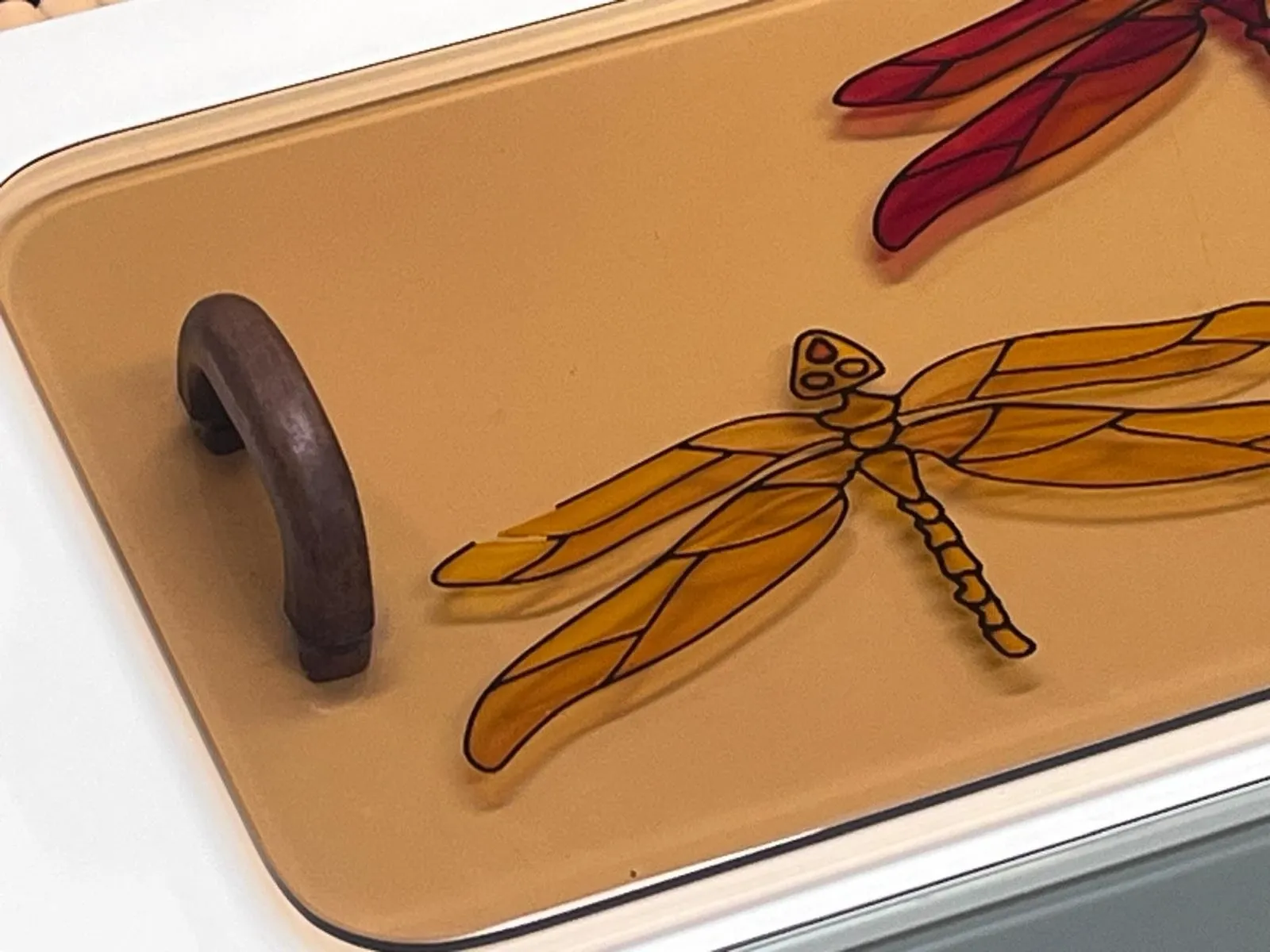 Set of 2 artistic trays, Italy, 1980s