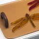Set of 2 artistic trays, Italy, 1980s
