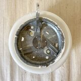 Round vintage opaline ceiling light, curved