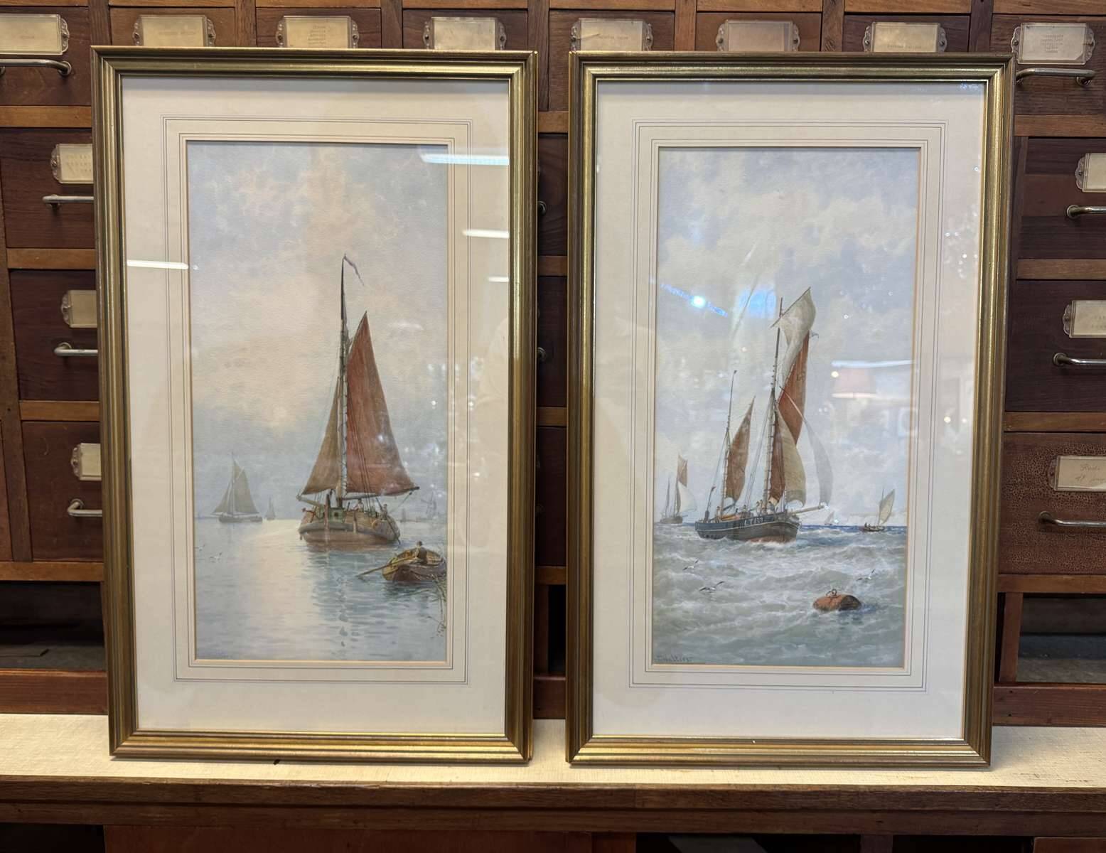 Pair of English watercolours by George Stanfield WALTERS (1838-1924)