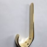 Wall hooks, hooks, 1950s modernist design attributed to carl auböck, vintage, brass