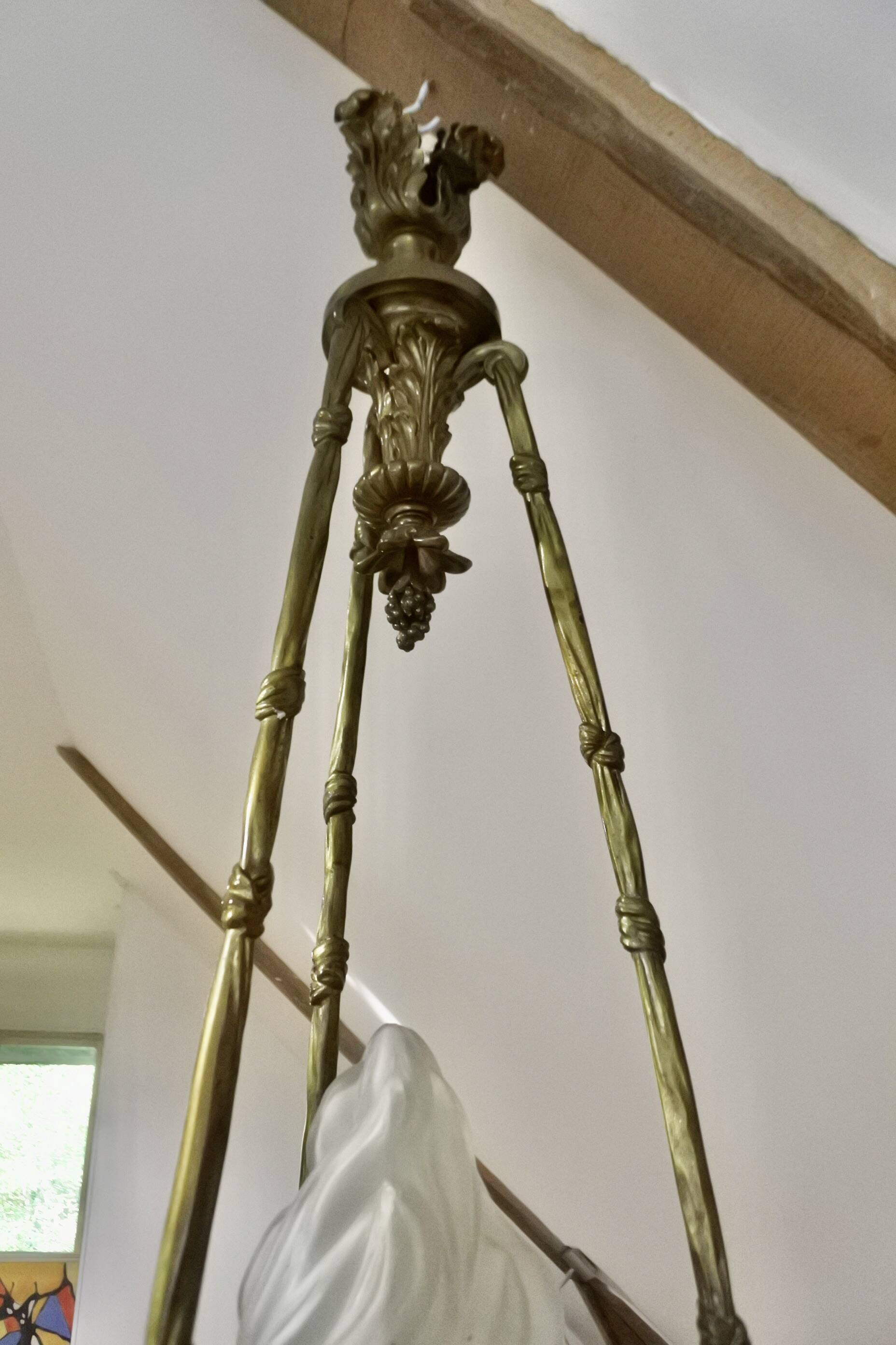 19th Century Ormolu Bronze Chandelier