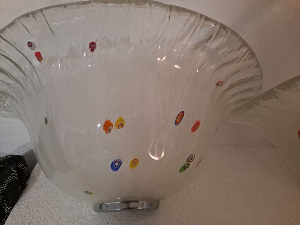 Pair of vintage murrano wall sconces