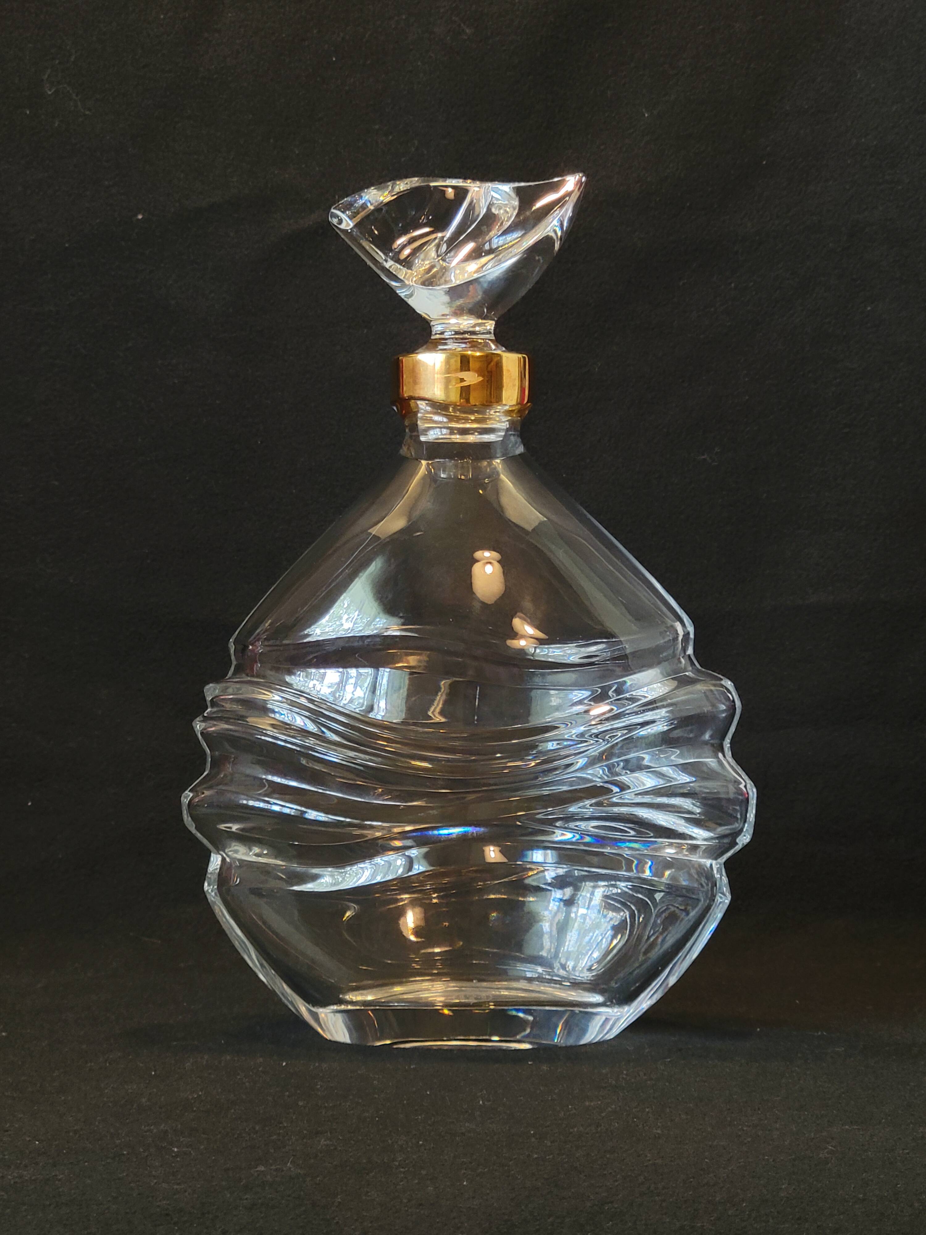 Baccarat Crystal Carafe For Cognac J&F Martell 75 Cl