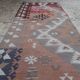Vintage Turkish hallway rug 86x357 cm