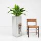 Mid‑Century Mirrored Plant Stand by Deknudt, Belgium 1980s