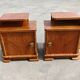 Pair of Art Deco bedside tables renovated in ash, 1930s.