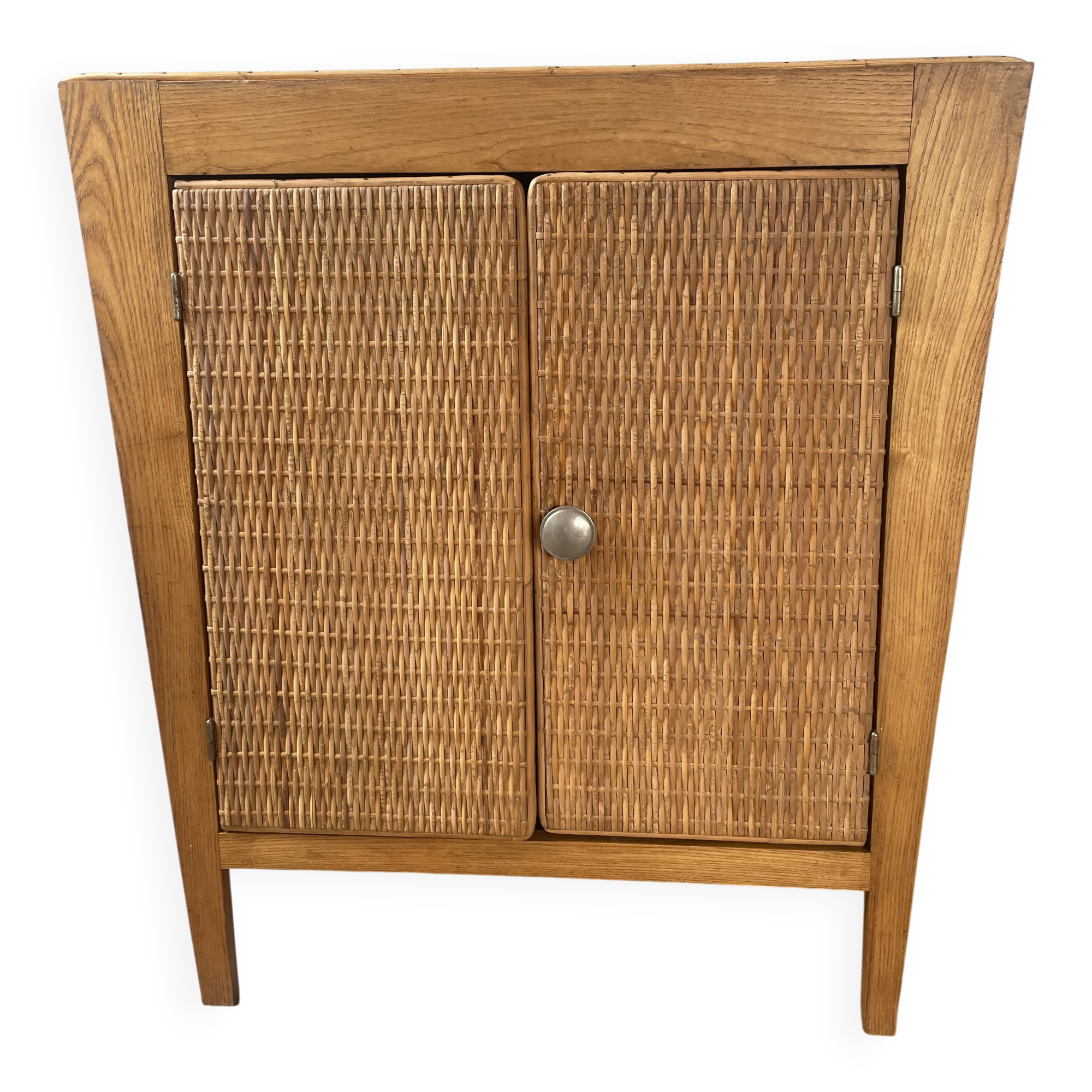 Buffet vintage cannage tressé
