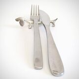 Vintage Knife Rests, Set of Six Silver Plated Dachshund Dogs, Italy, 20th-C