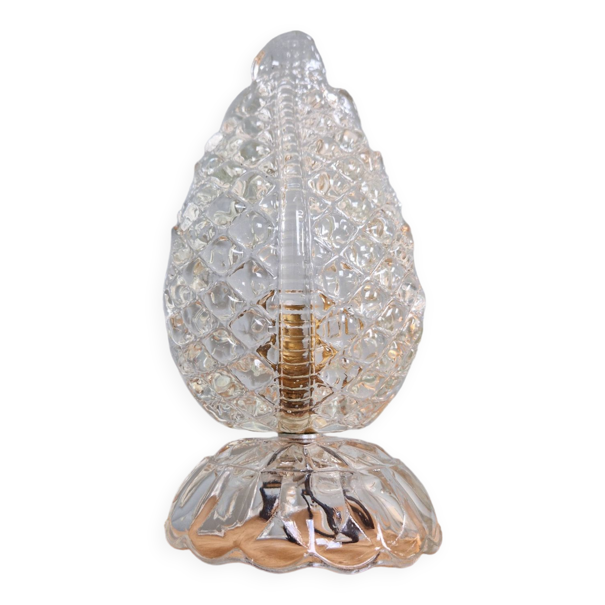 Murano glass table lamp, Barovier & Toso, 1950s
