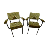 Paire de fauteuils années 60