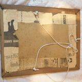Set of 2 old frames with glass