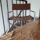 Fauteuil pliant en cuir