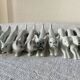 12 Art Deco porcelain knife holders
