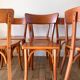 Set of 6 Luterma bistro chairs in beech wood 40-50s