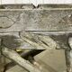 1950s faux wood cement planter, old water mill