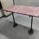 Cast iron and marble peddler's table