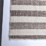 runner kilim carpet, runner wool kilim rug 207x72 cm natural wool rug