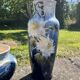 Fireplace set of vases in earthenware Montigny sur Loing