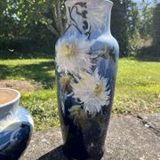 Fireplace set of vases in earthenware Montigny sur Loing