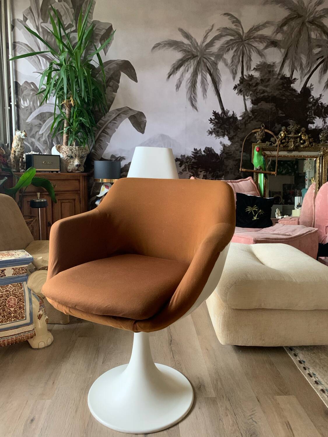70s shell armchair