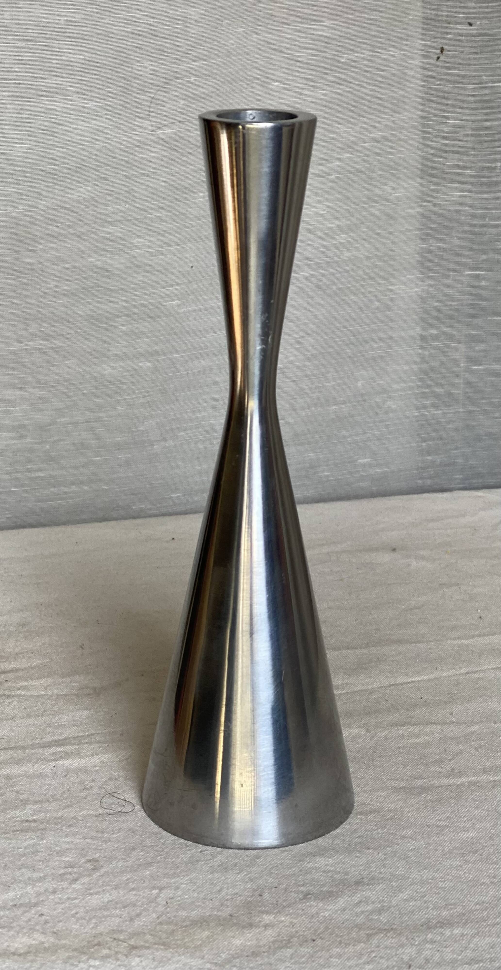 Bougeoir métal design scandinave vintage 1980
