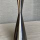 Vintage 1980s Scandinavian design metal candlestick
