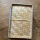 Bread basket, pocket emptying tray, storage box in grey rattan and wicker -